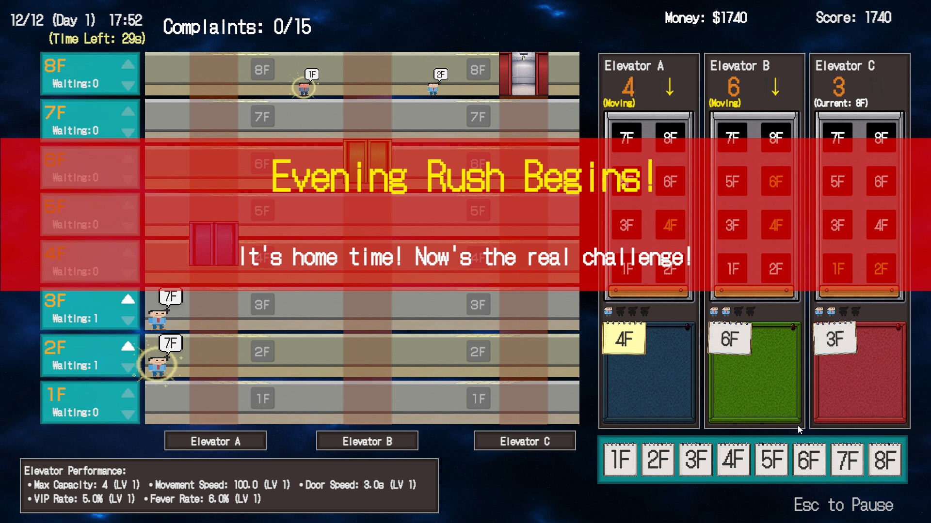 'In You We Trust, Not Algorithms' ~Newbie Matsumoto's Manual Elevator Operation with Sticky Notes~ screenshot 4