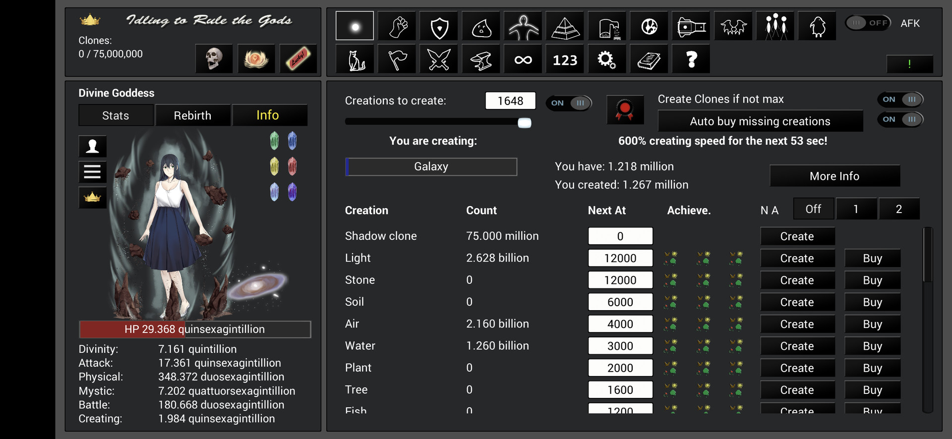Idling to Rule the Gods screenshot 2