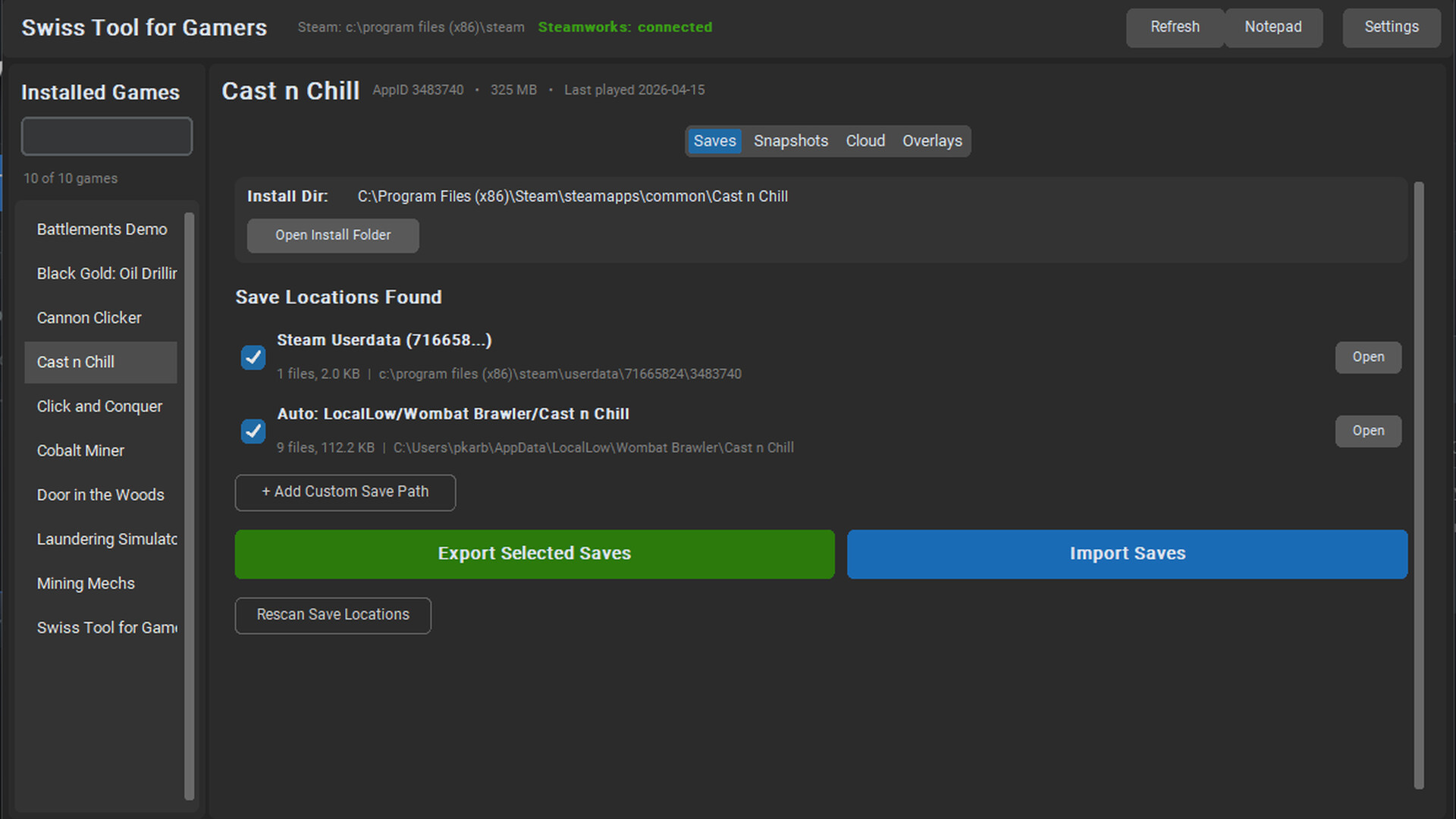 Swiss Tool for Gamers screenshot 5