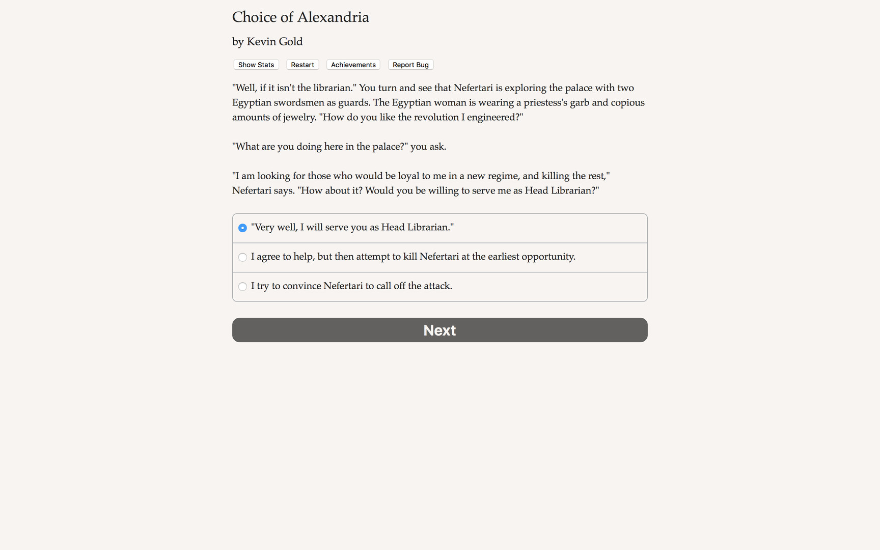 Choice of Alexandria screenshot 2