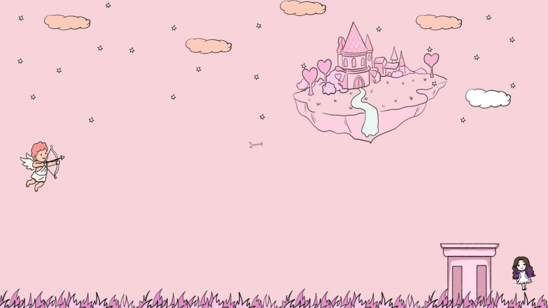Bounce and Love: Cupid's Puzzle screenshot 1