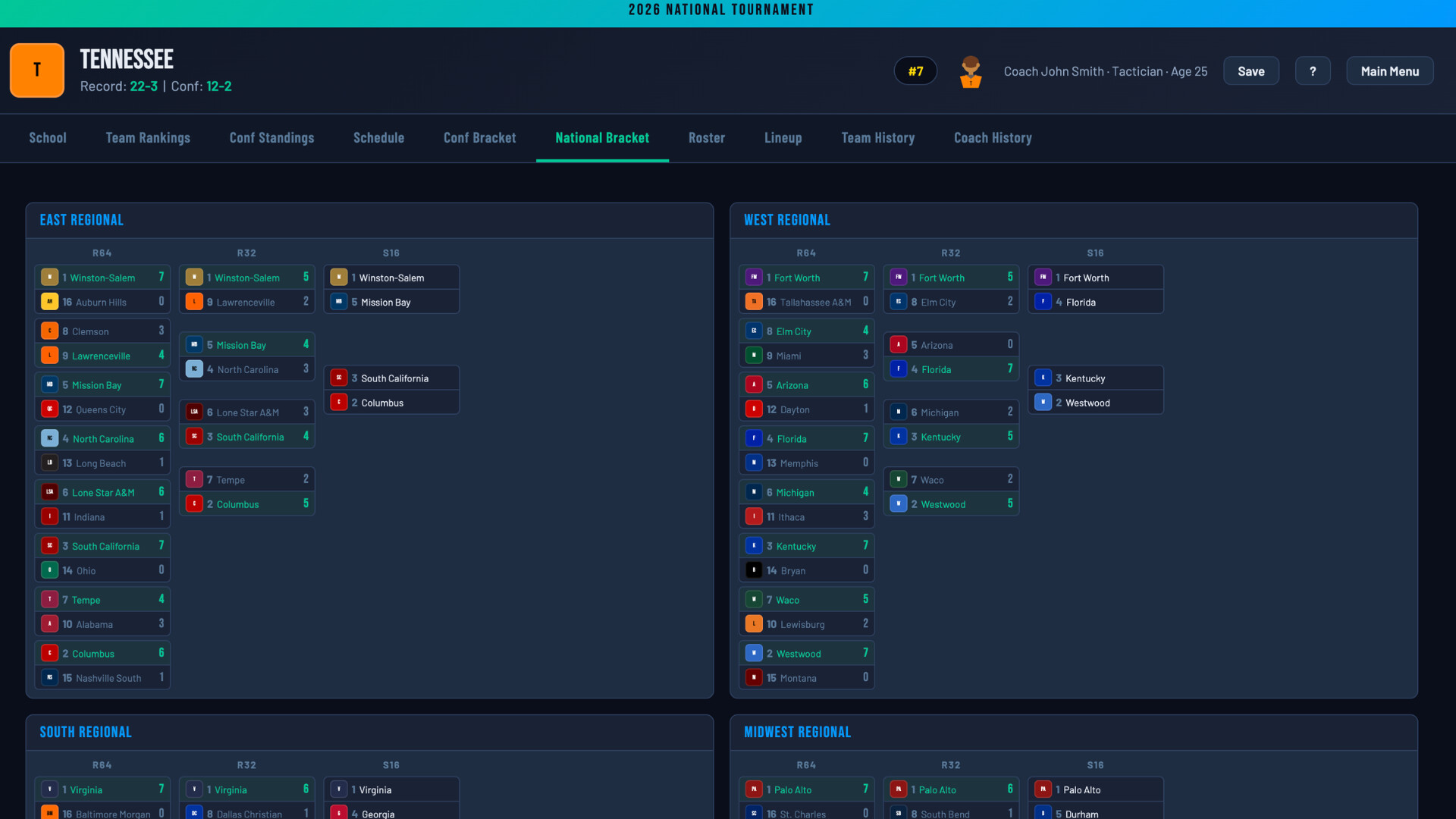 Swing Dynasty: College Tennis screenshot 4