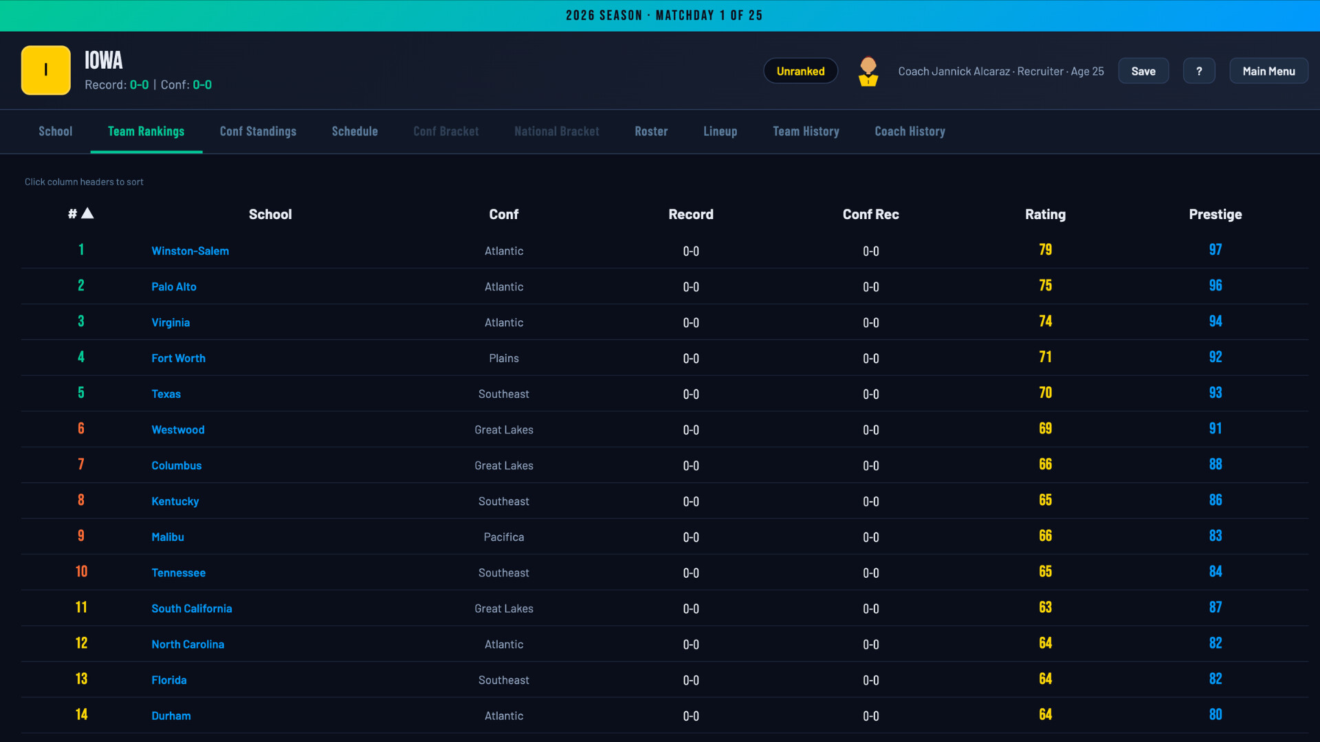 Swing Dynasty: College Tennis screenshot 21