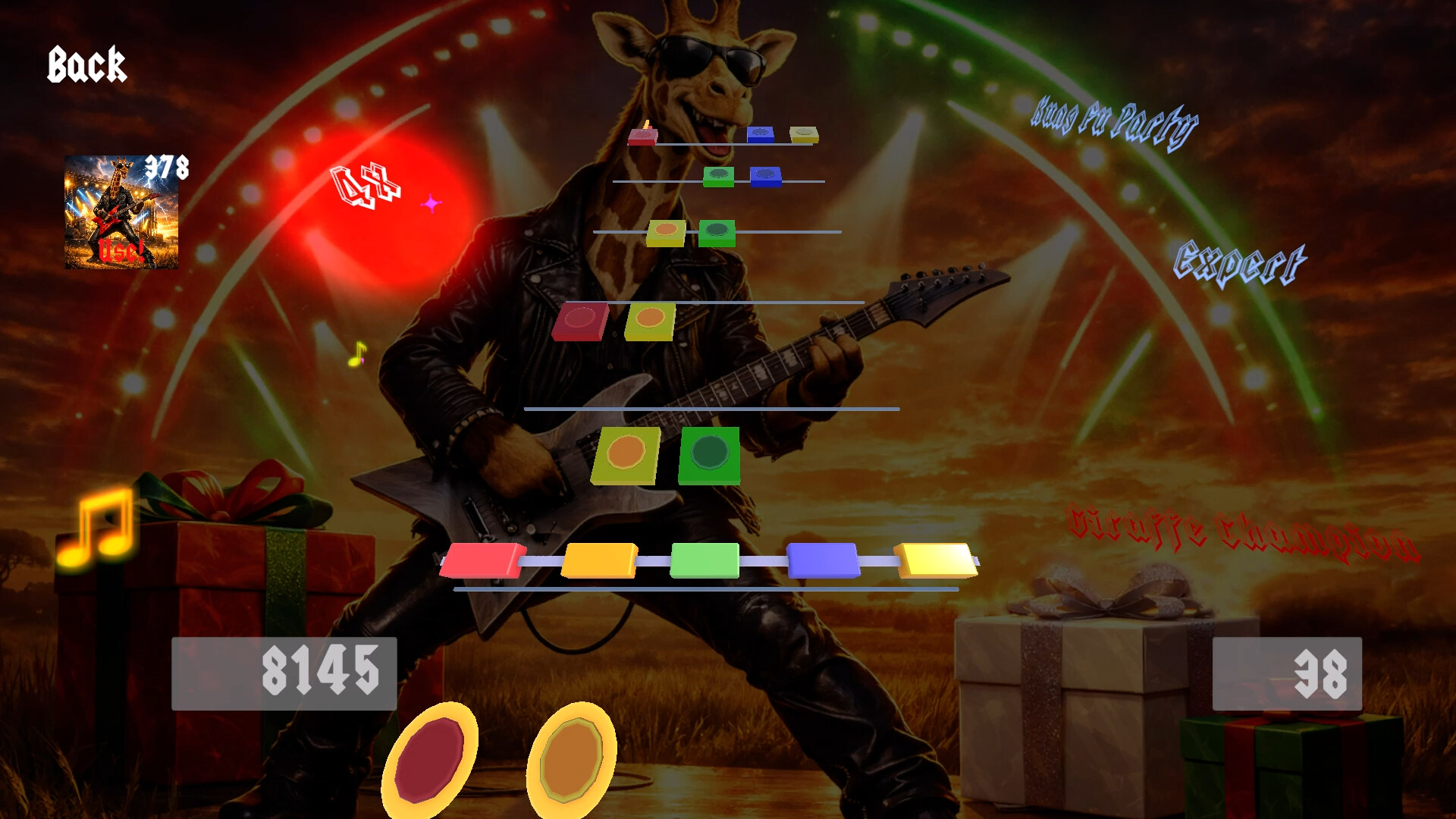 Giraffe Champion: The Rock Music Game screenshot 9