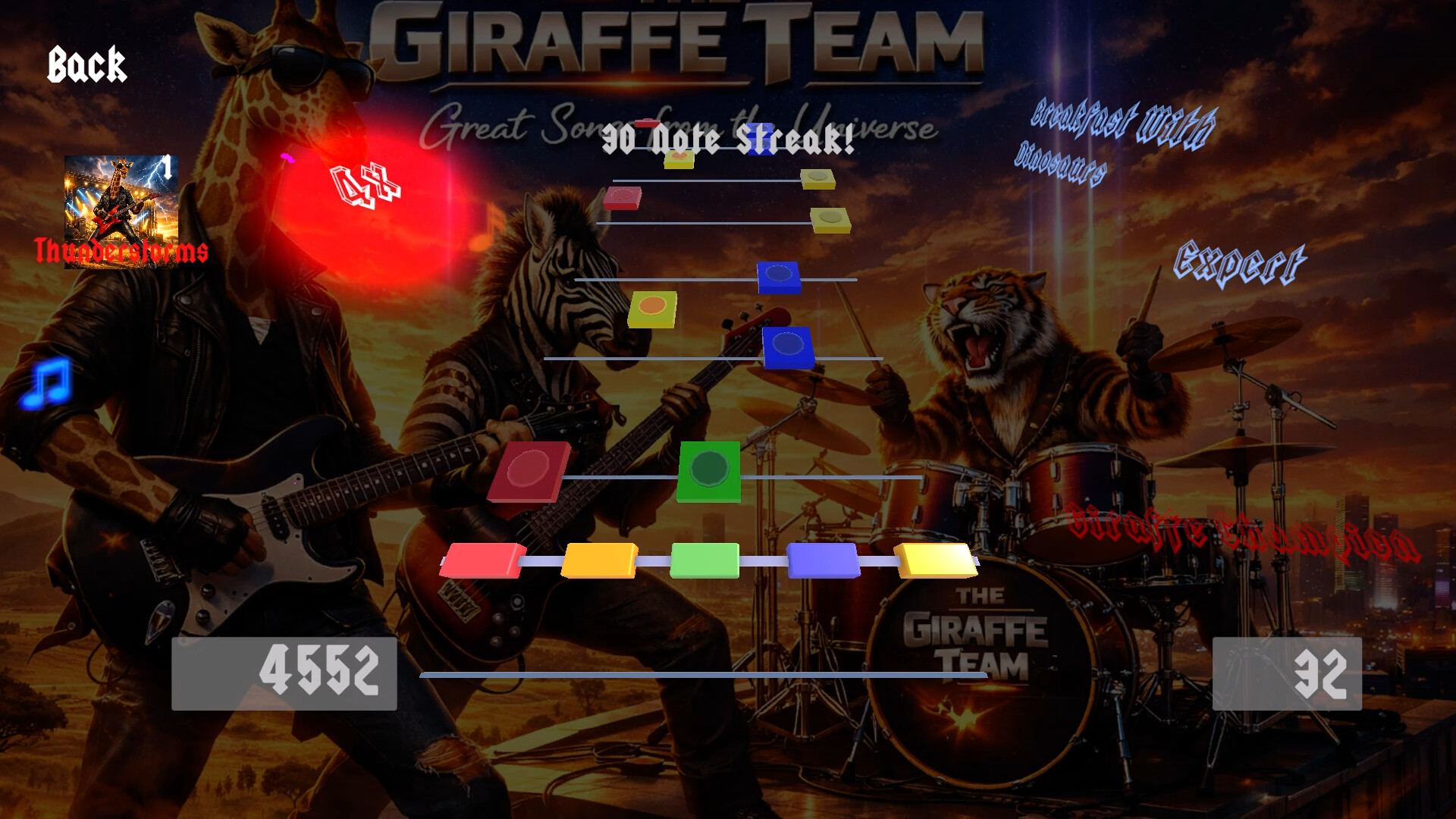 Giraffe Champion: The Rock Music Game screenshot 1