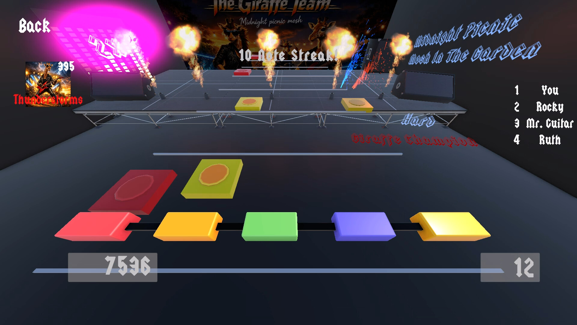 Giraffe Champion: The Rock Music Game screenshot 4