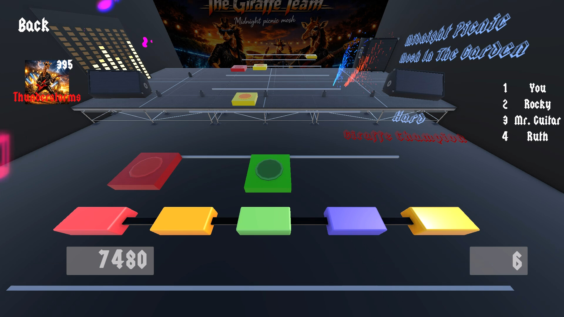 Giraffe Champion: The Rock Music Game screenshot 8