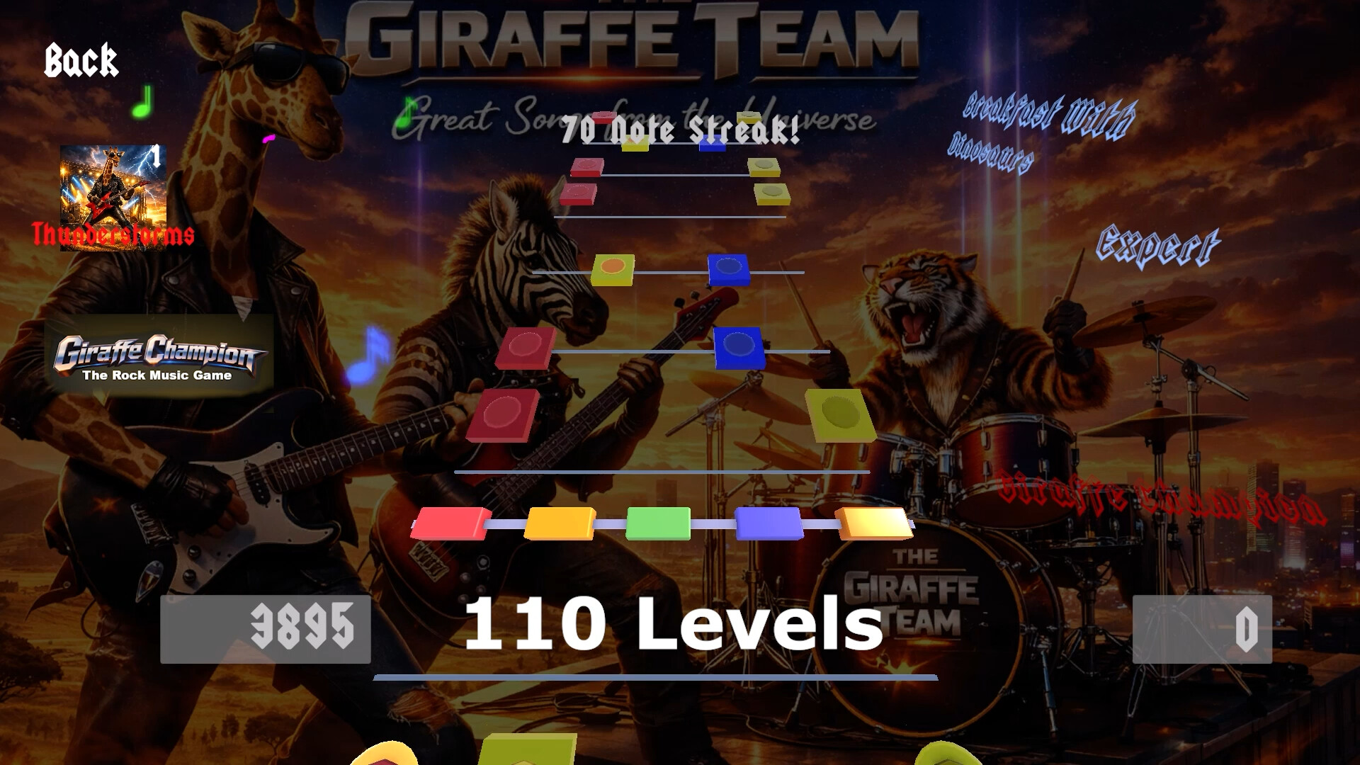 Giraffe Champion: The Rock Music Game screenshot 6