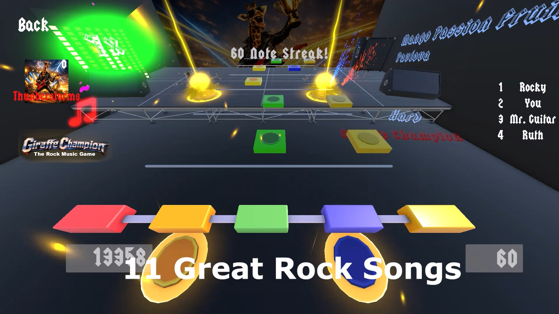 Giraffe Champion: The Rock Music Game screenshot 5