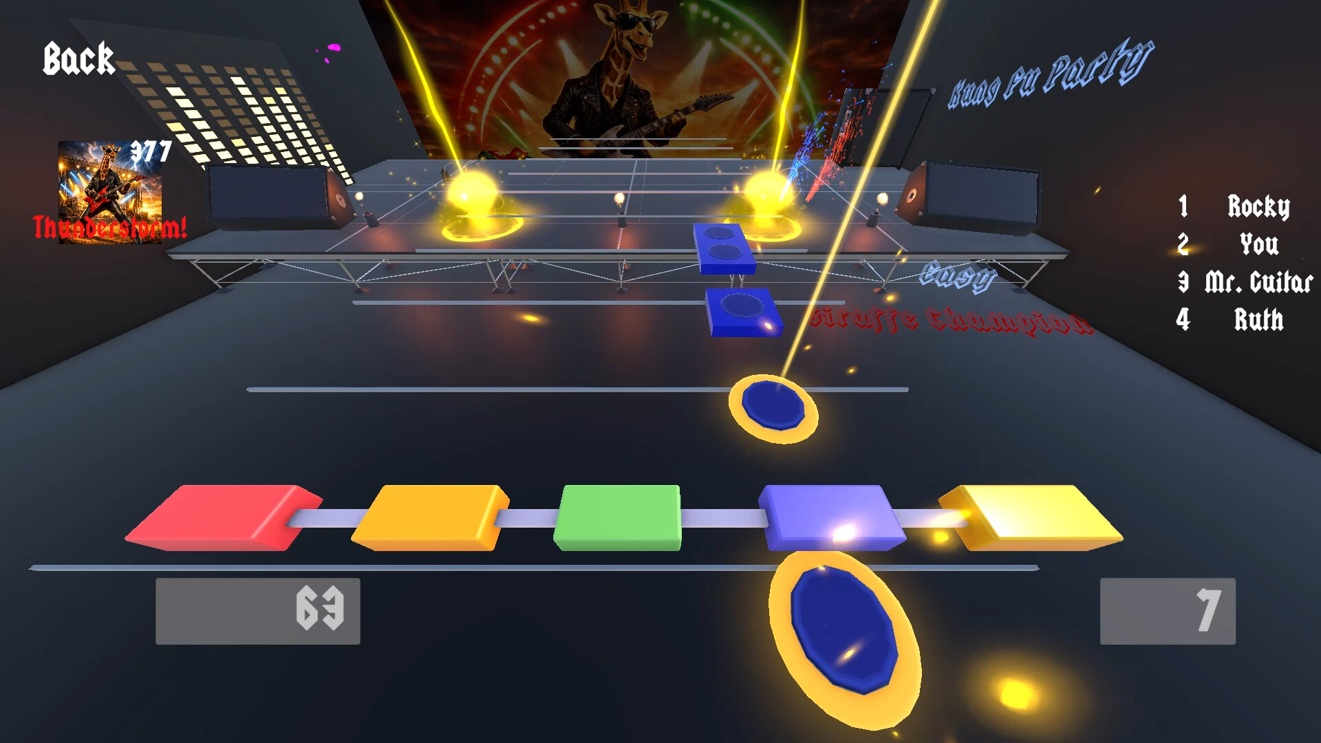 Giraffe Champion: The Rock Music Game screenshot 3