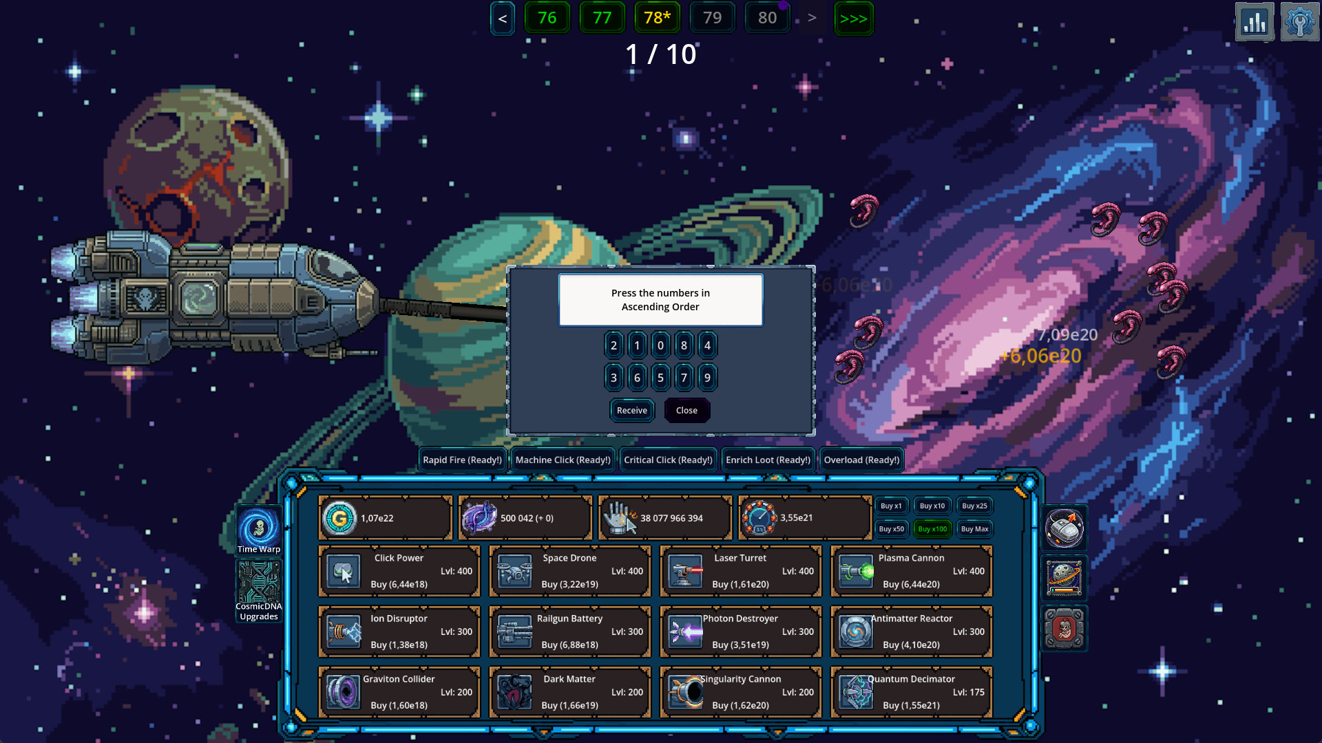 Space Fetus Attack Idle Clicker screenshot 4