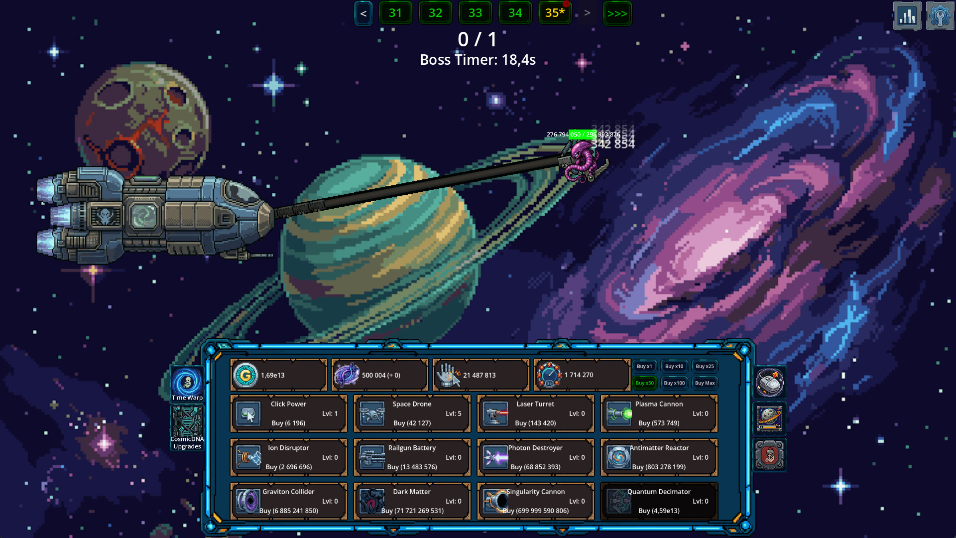 Space Fetus Attack Idle Clicker screenshot 2