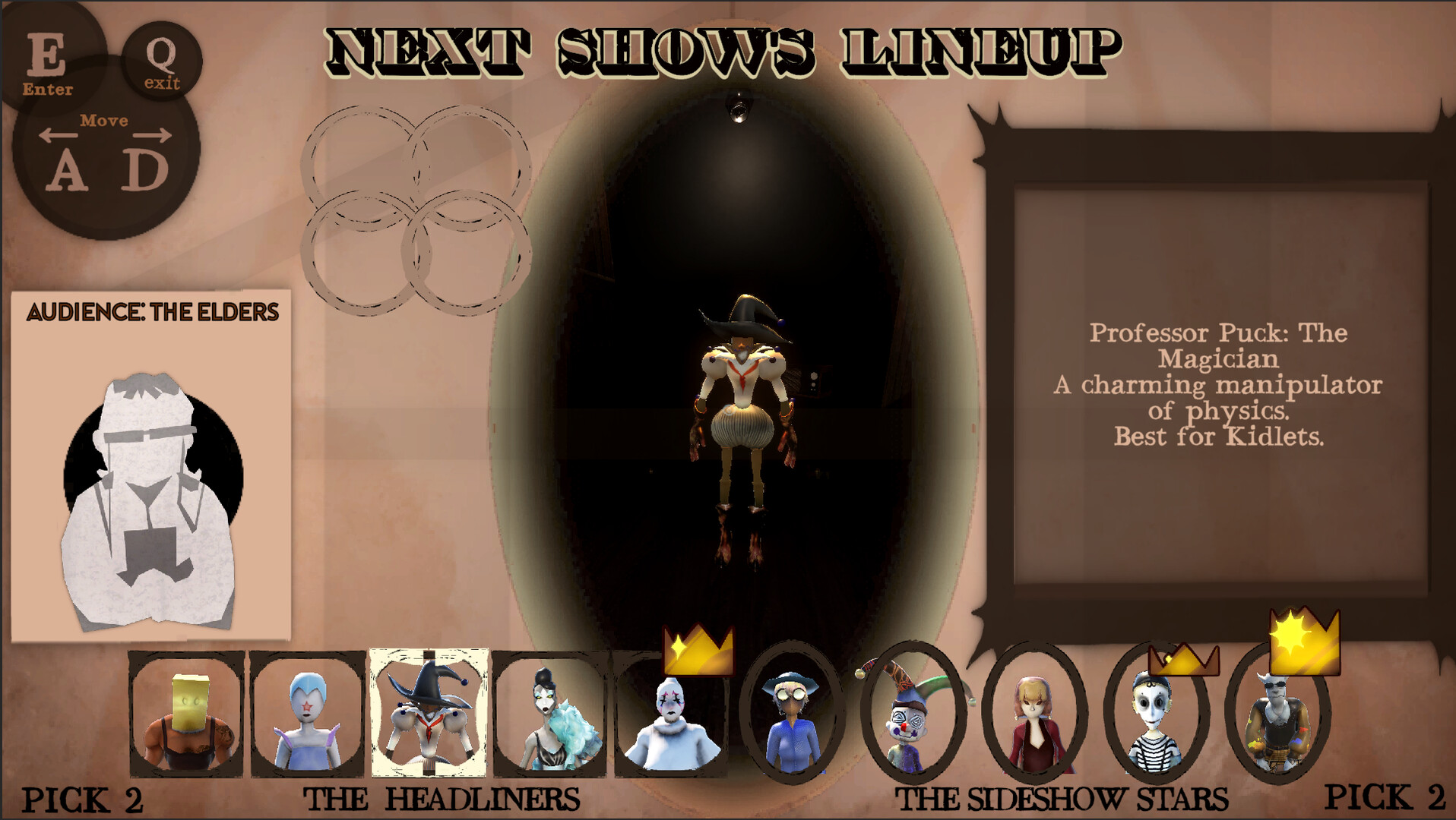 Encoria!: A Circus Game screenshot 1