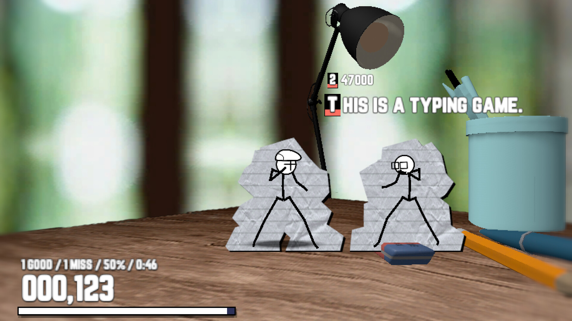 Keyboard Warrior Stickman - Typing Beat Em Up screenshot 1