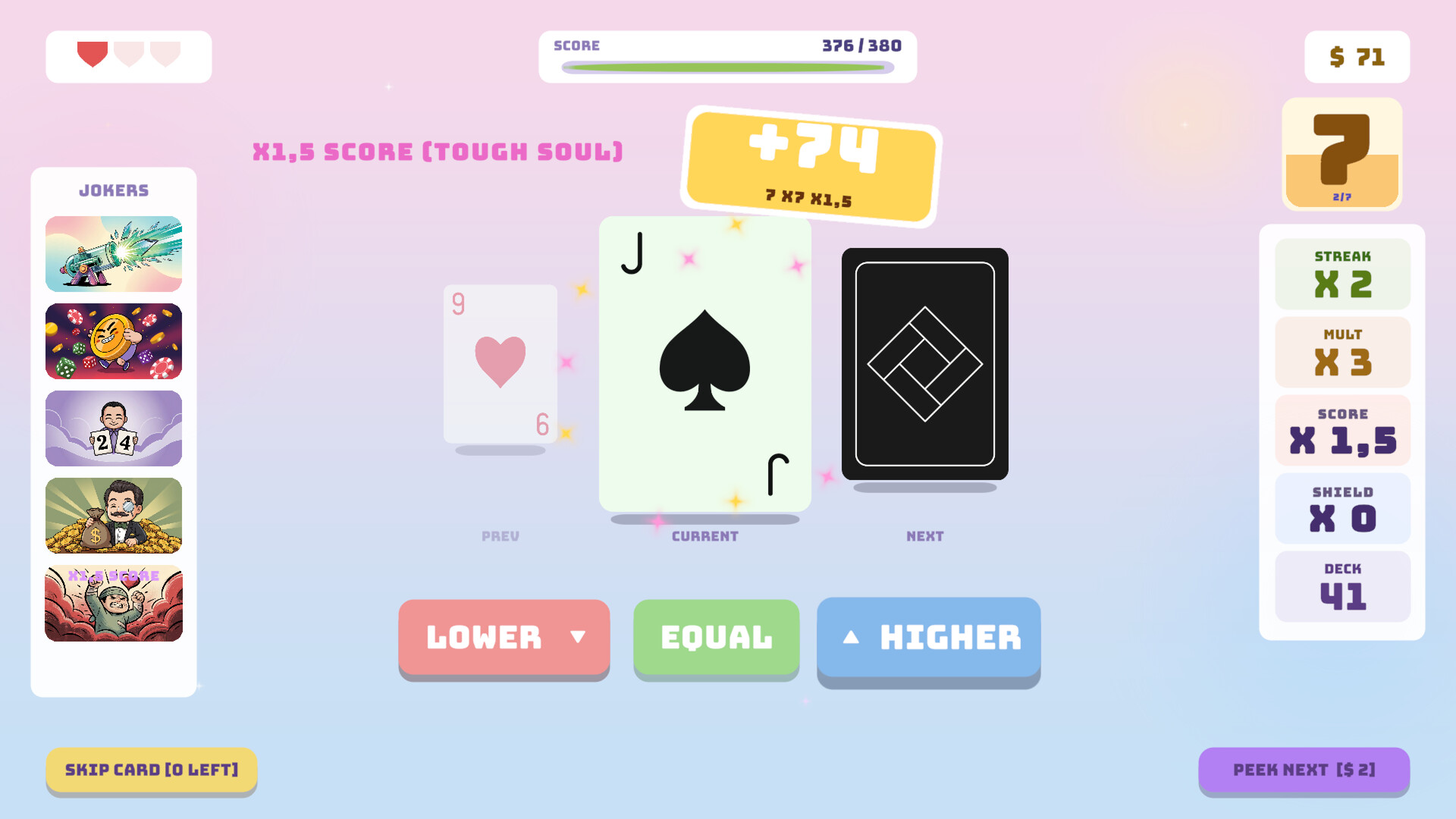 Hi-Lo: Card Roguelike screenshot 15