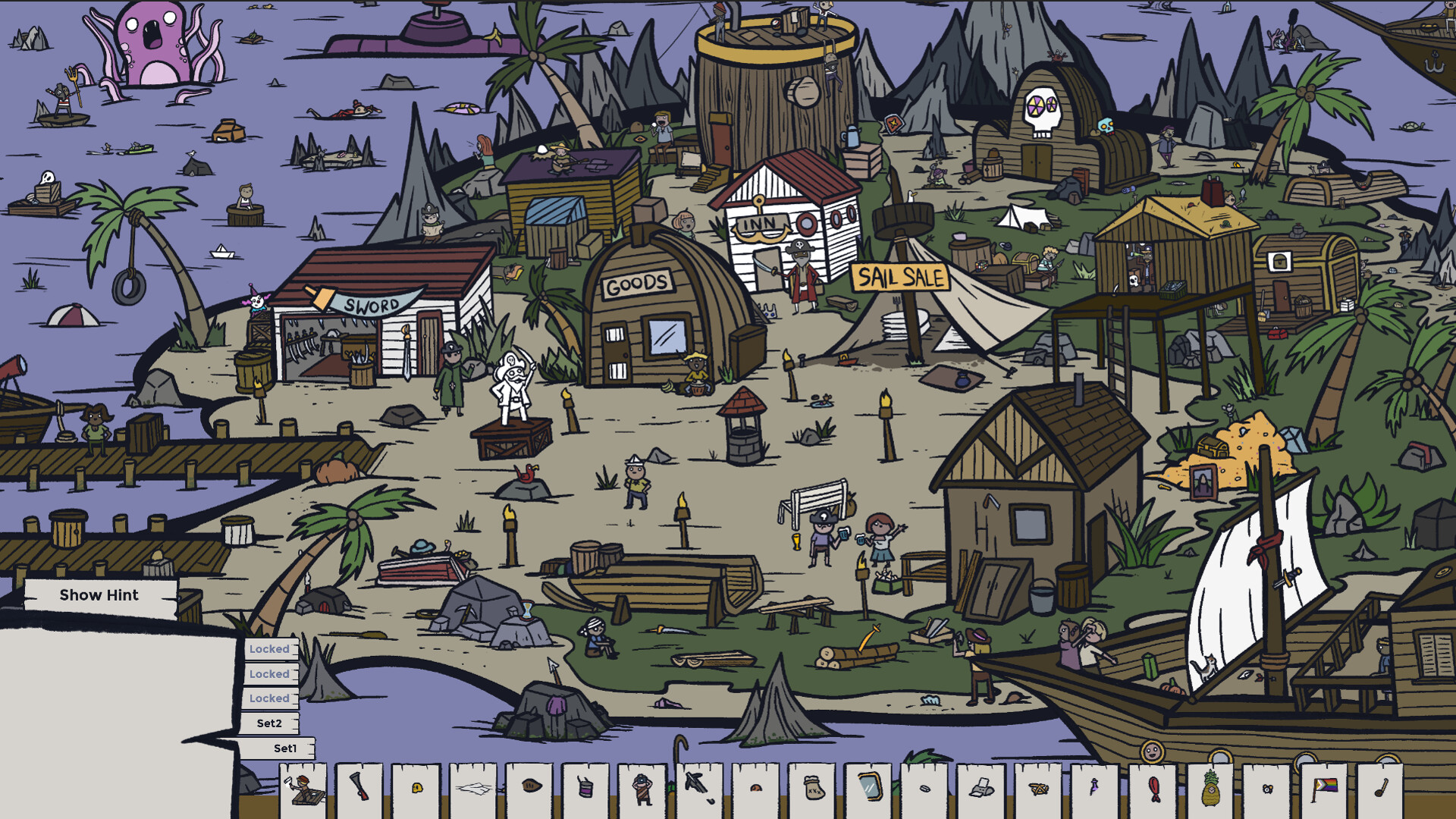 Of Nooks and Nonsense: A Pirate Hidden Object Game screenshot 1