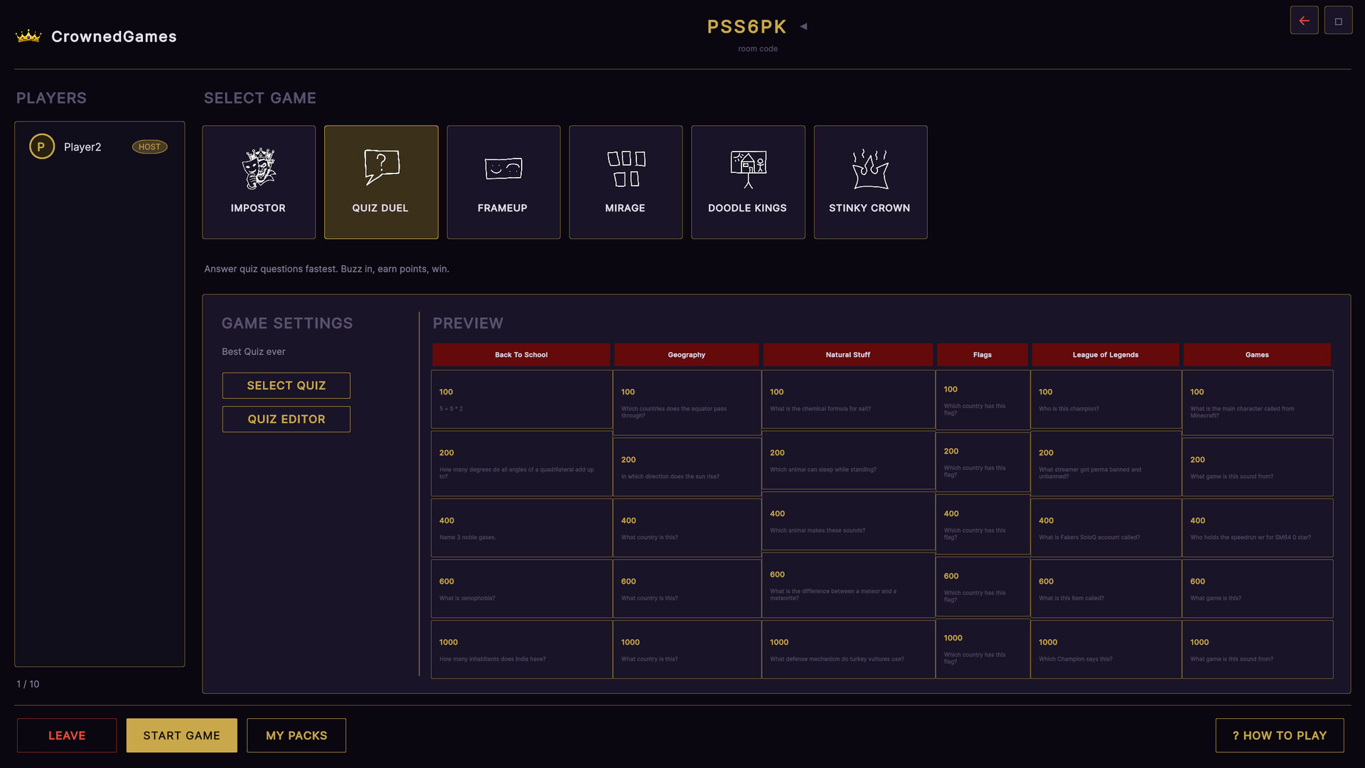 Crowned Games screenshot 1
