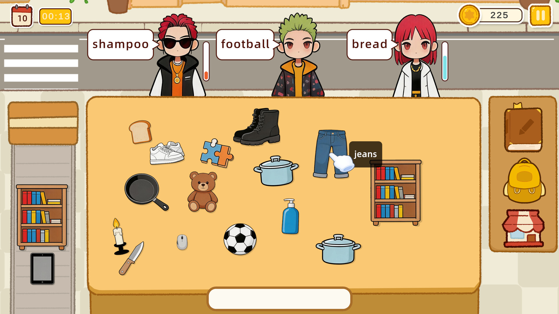Stall Tycoon: A Cozy English Word Game screenshot 1