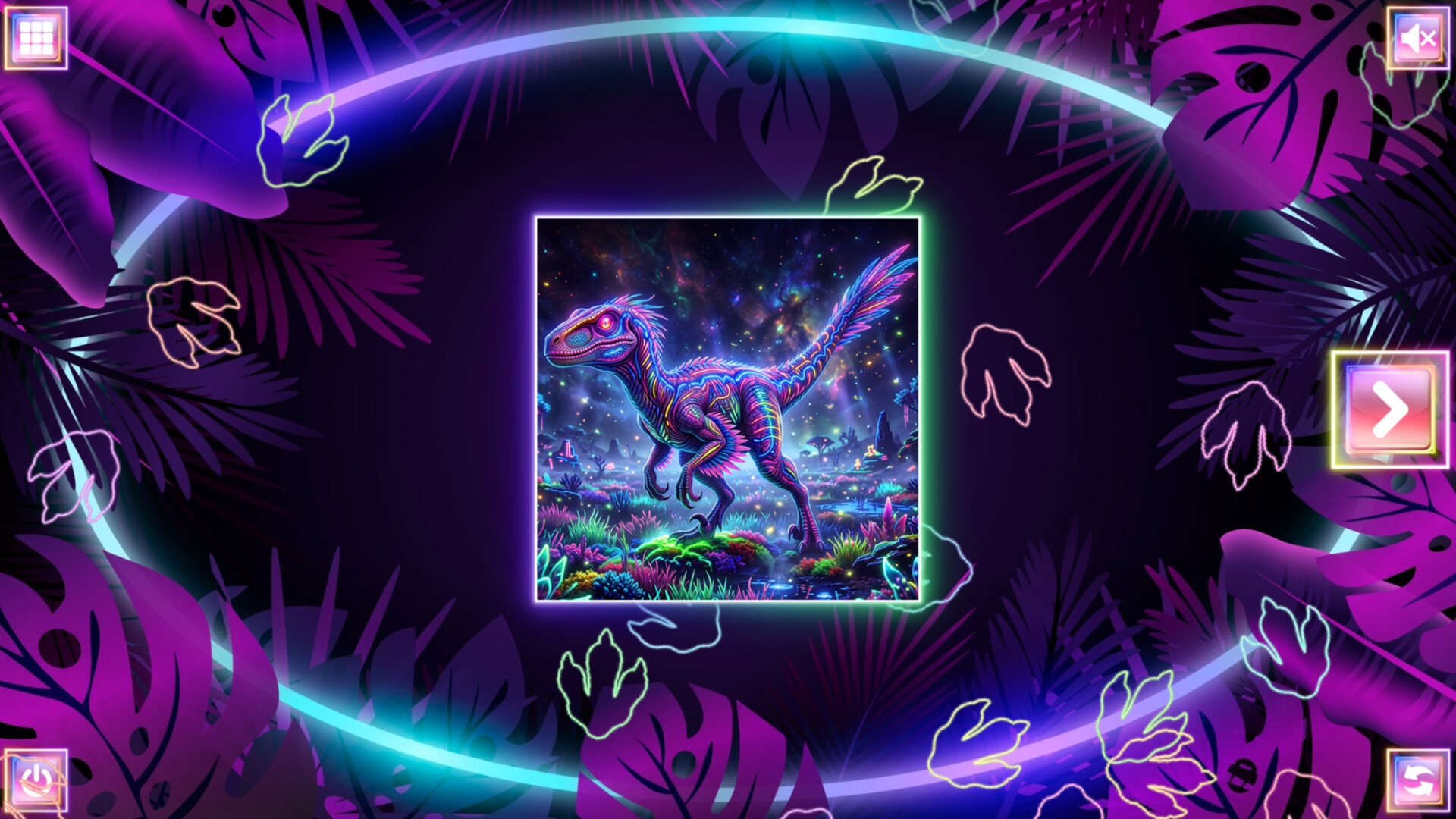 Neon Fantasy: Dinosaurs screenshot 2