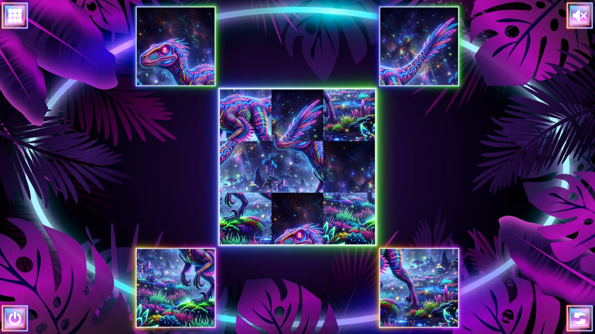 Neon Fantasy: Dinosaurs screenshot 1