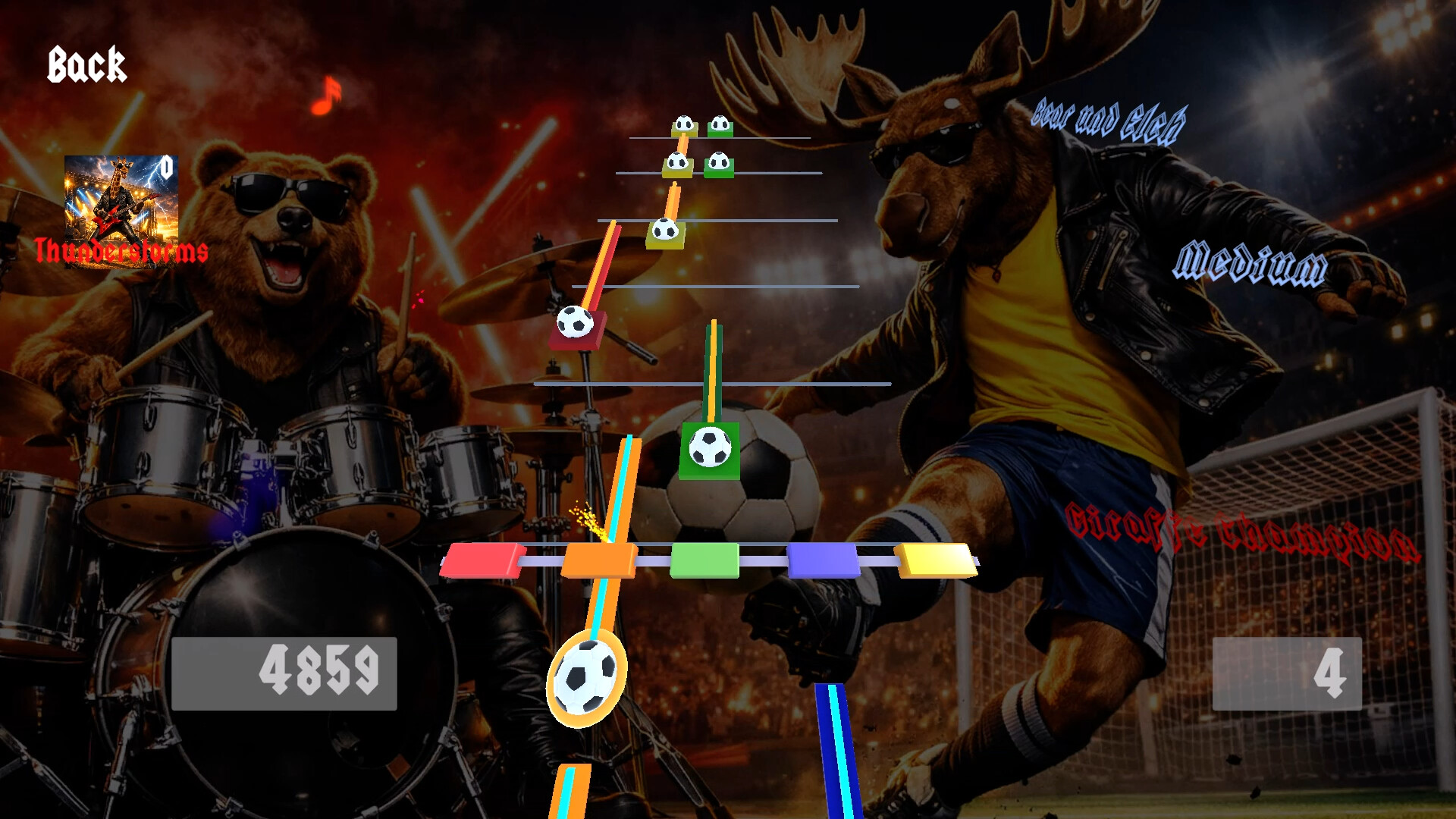 Giraffe Champion 2: Football Rock screenshot 2