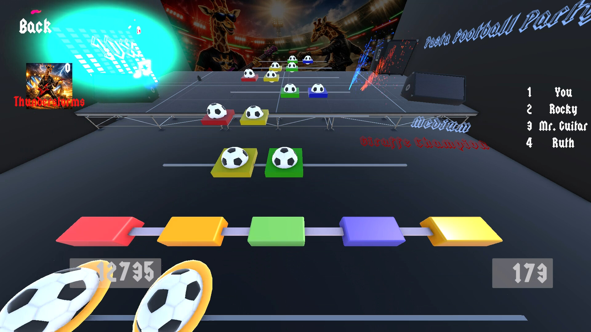 Giraffe Champion 2: Football Rock screenshot 8