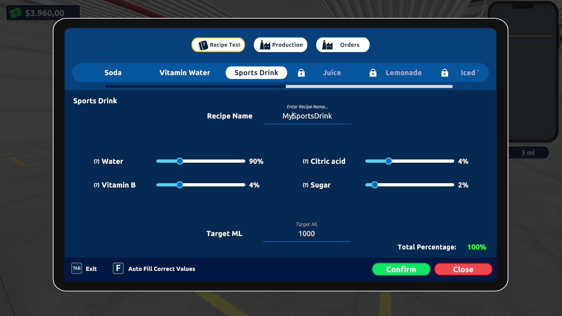 Drink Factory Simulator - Prologue screenshot 2