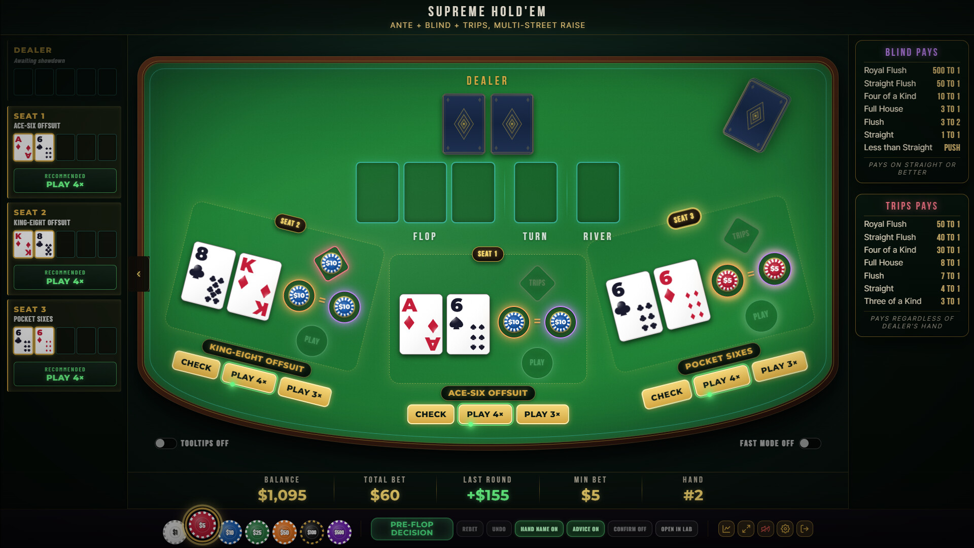 Vegas Hold'Em: Ultimate Casino Hold'em Poker Collection With Strategy Trainer screenshot 1