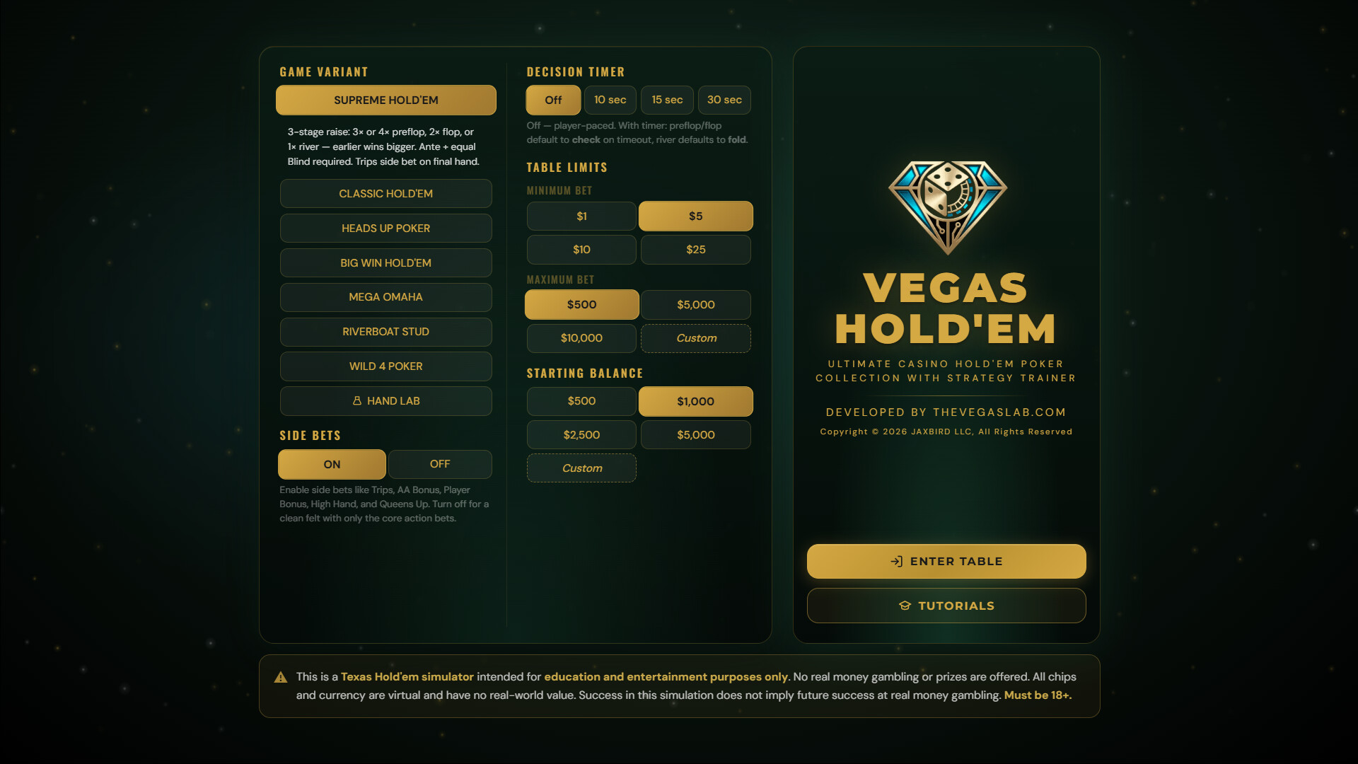 Vegas Hold'Em: Ultimate Casino Hold'em Poker Collection With Strategy Trainer screenshot 6