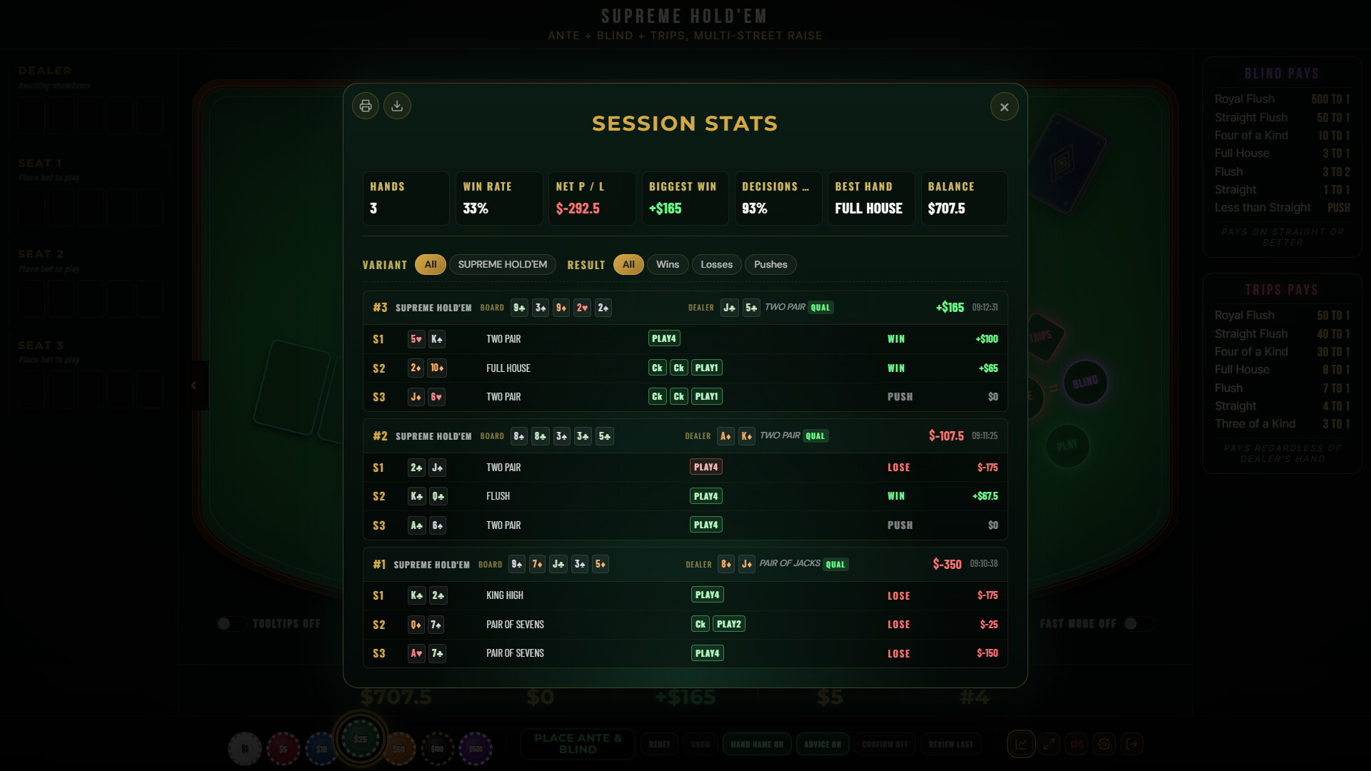 Vegas Hold'Em: Ultimate Casino Hold'em Poker Collection With Strategy Trainer screenshot 5