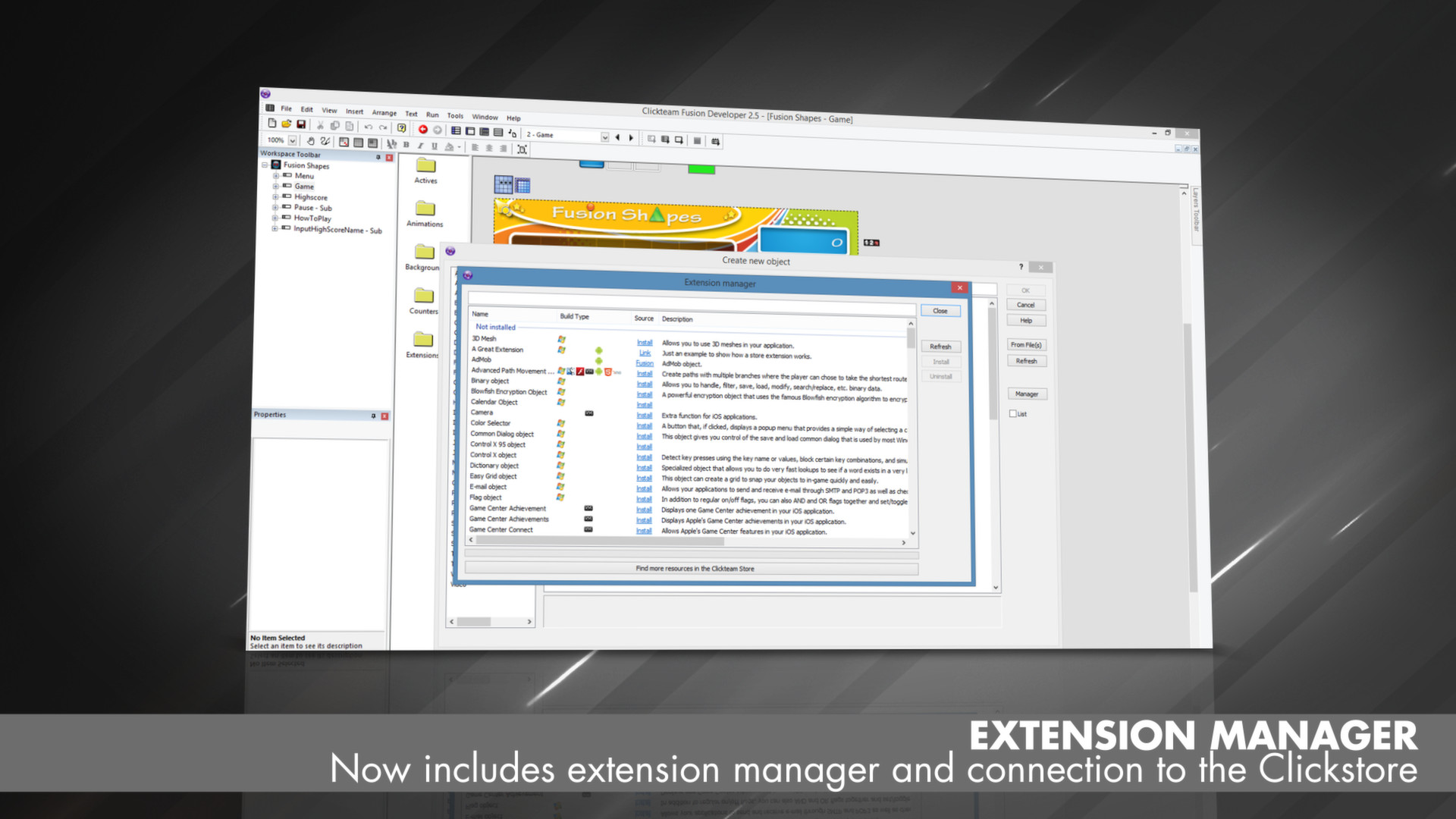 Clickteam Fusion 2.5 Free Edition screenshot 4