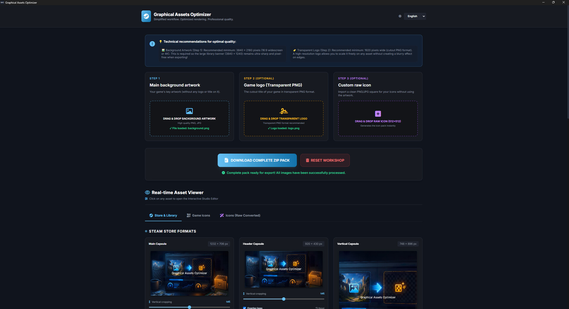Graphical Assets Optimizer screenshot 5