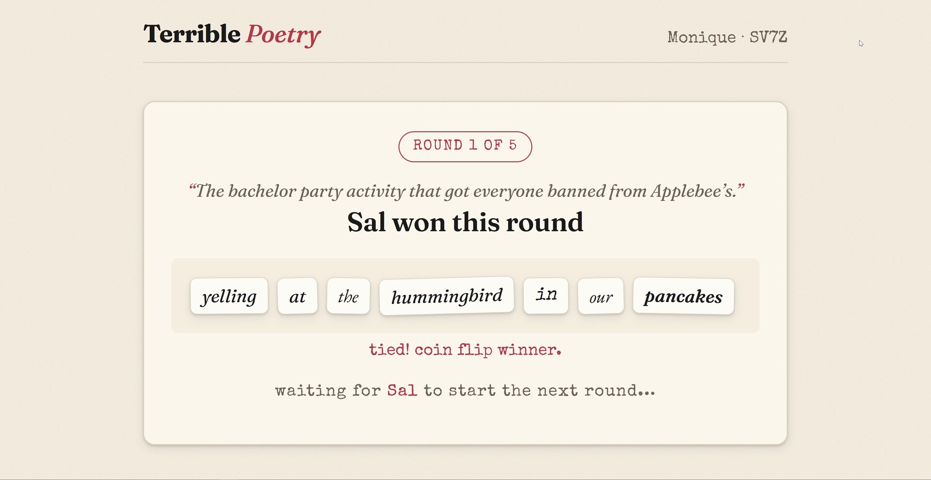 Terrible Poetry screenshot 1
