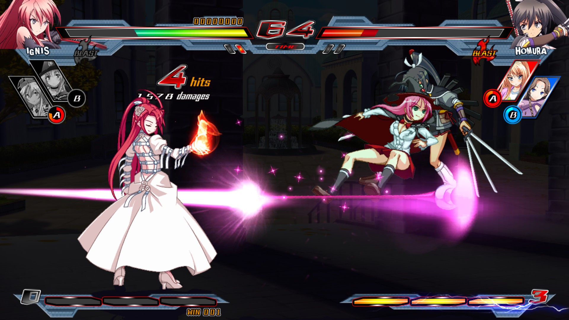 Nitroplus Blasterz: Heroines Infinite Duel screenshot 6