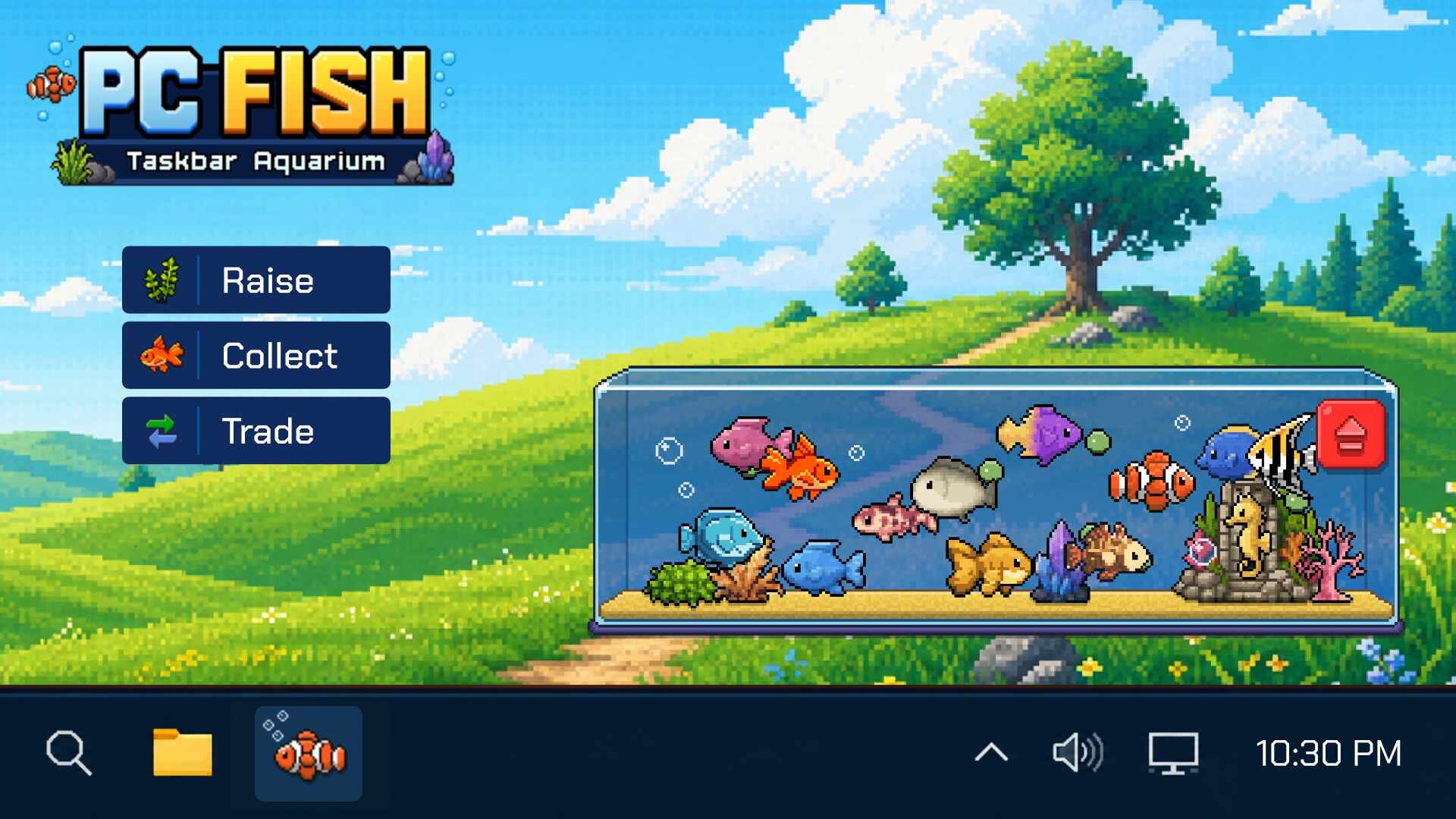 PC FISH: Taskbar Aquarium screenshot 1