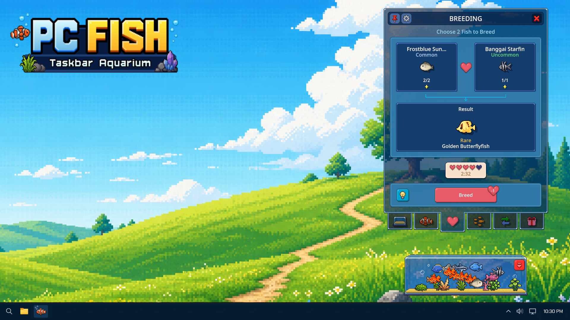 PC FISH: Taskbar Aquarium screenshot 4