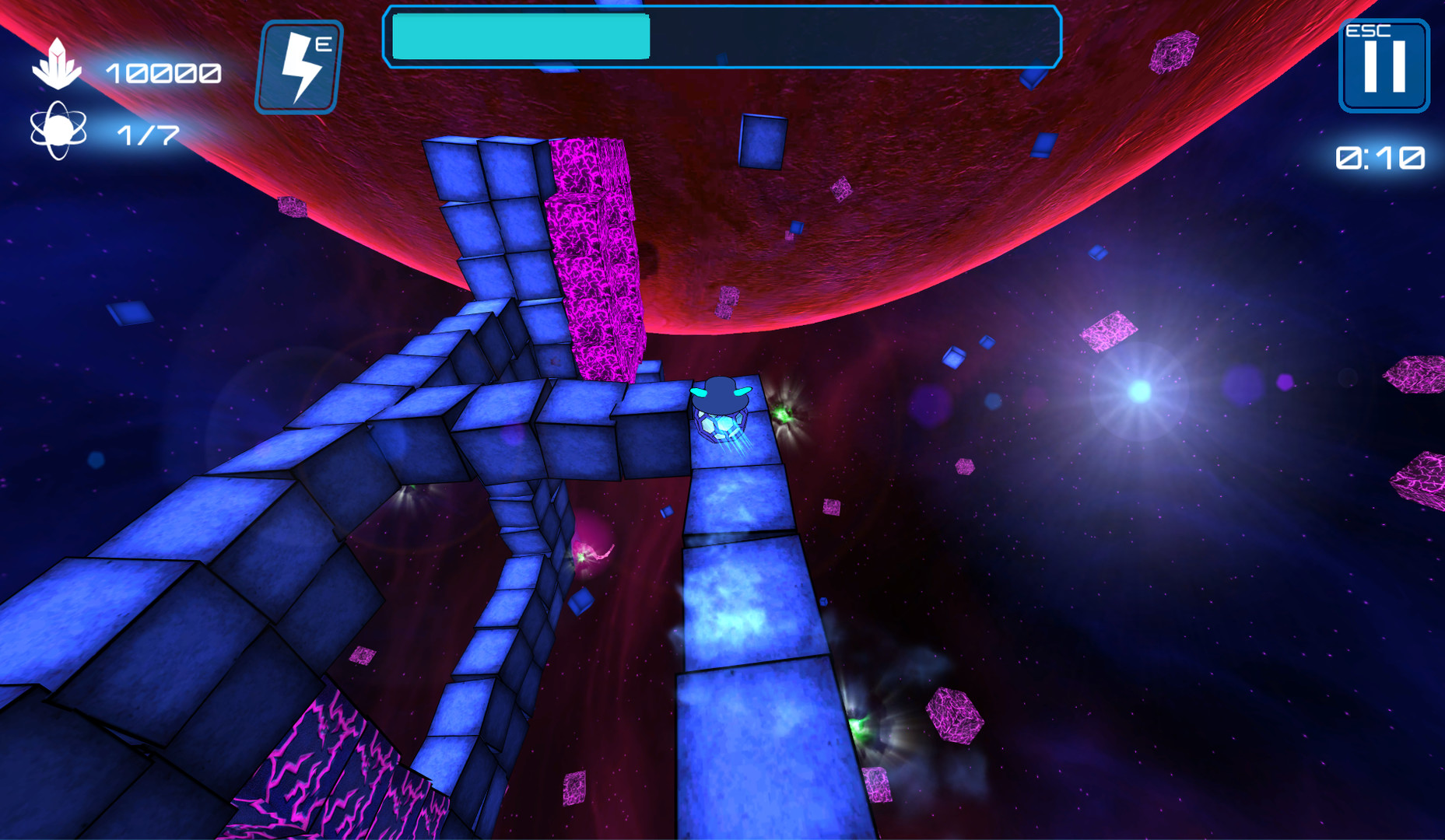 Deep Blue 3D Maze in Space screenshot 14