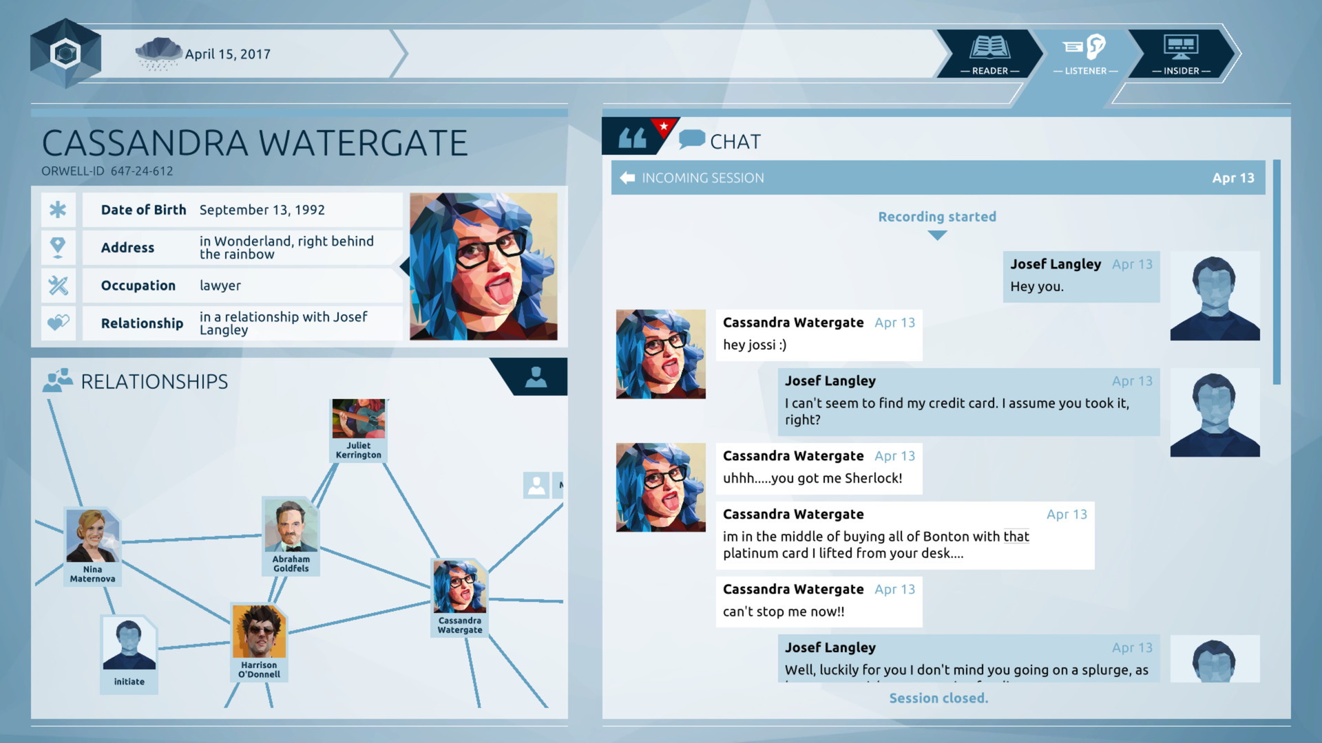 Orwell: Keeping an Eye On You screenshot 2