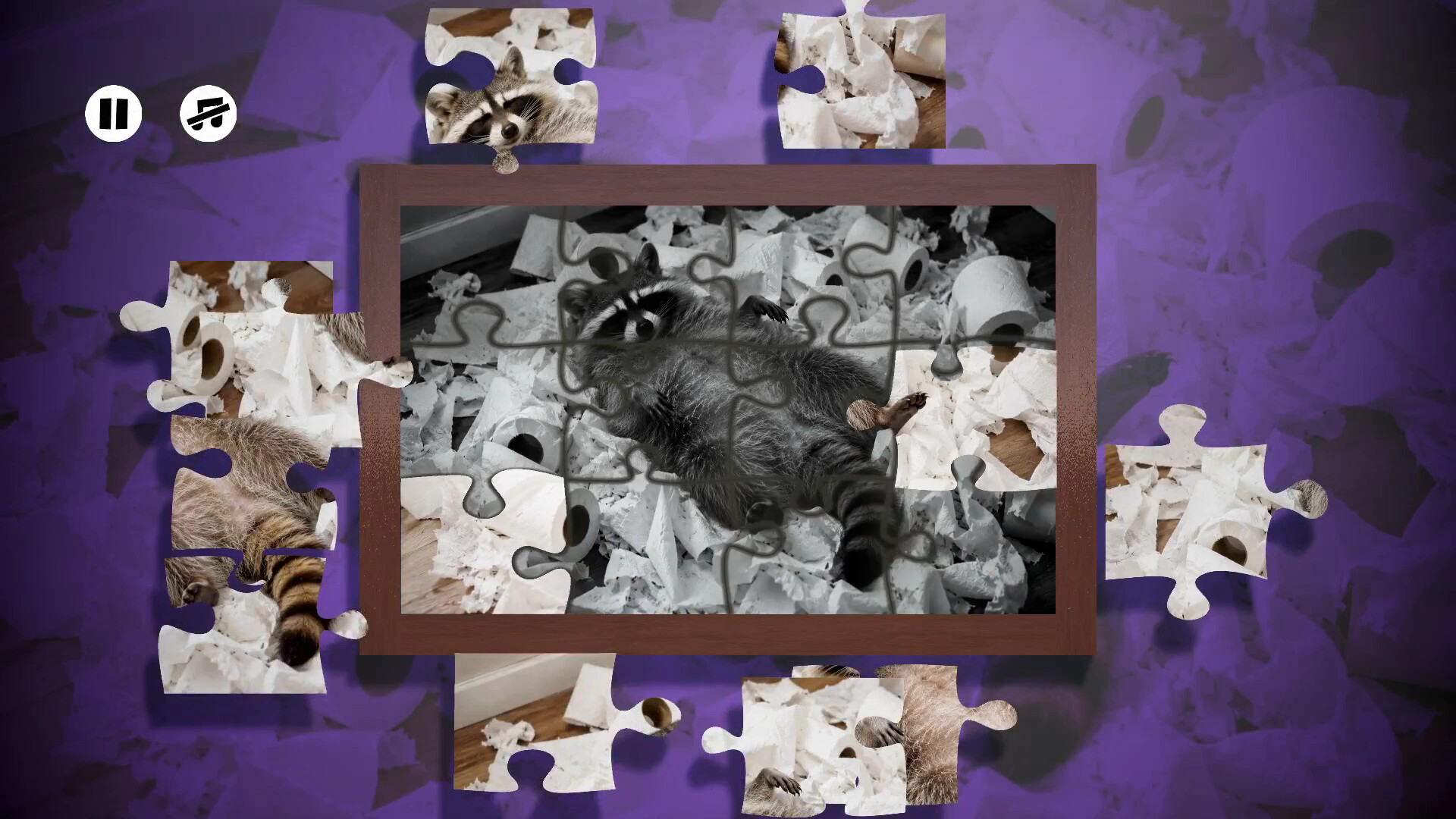 Puzzles Raccoons screenshot 3
