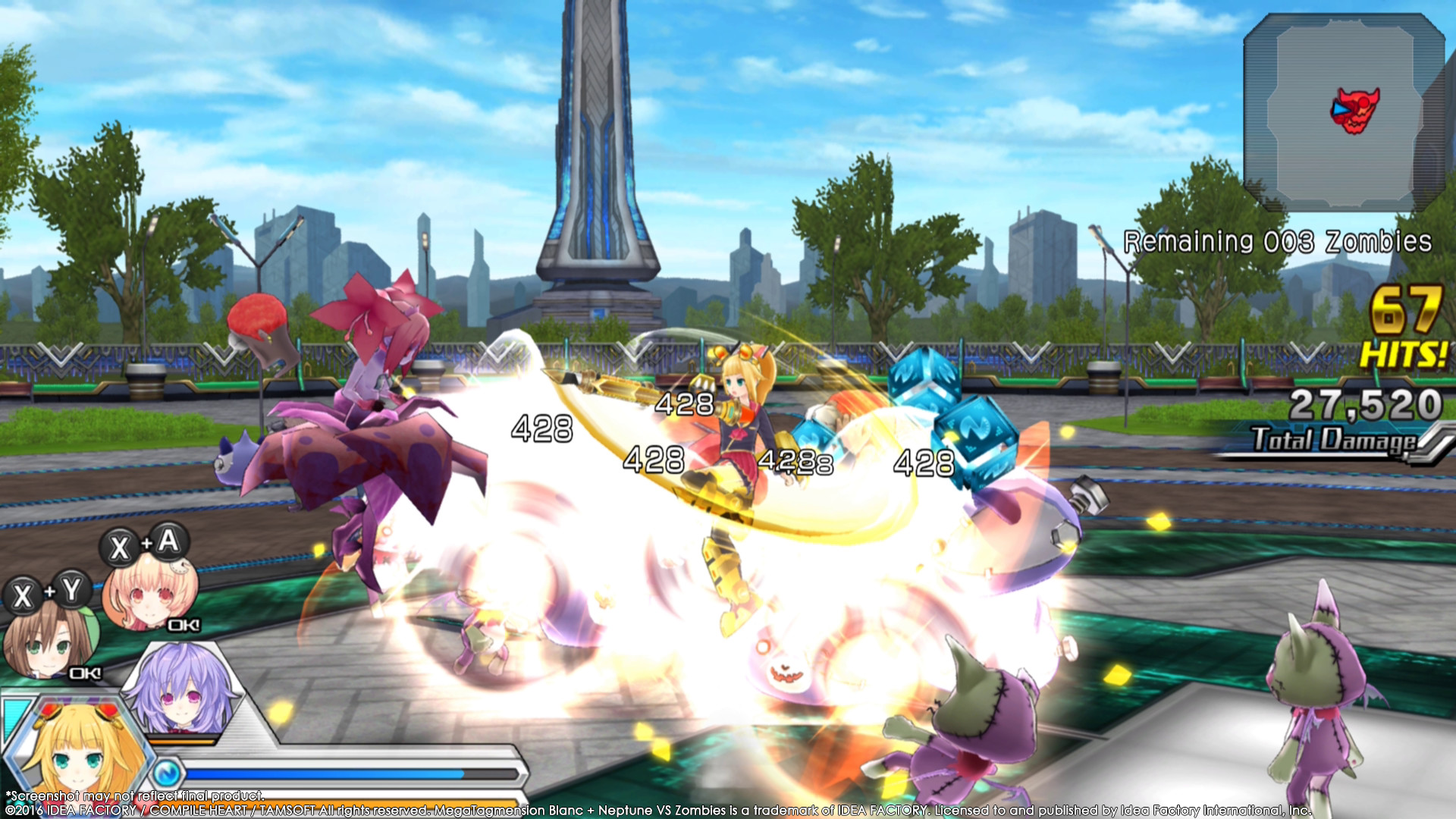 MegaTagmension Blanc + Neptune VS Zombies (Neptunia) screenshot 20