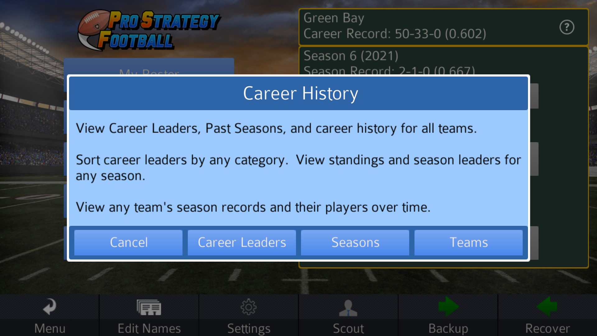 Pro Strategy Football 2016 screenshot 21