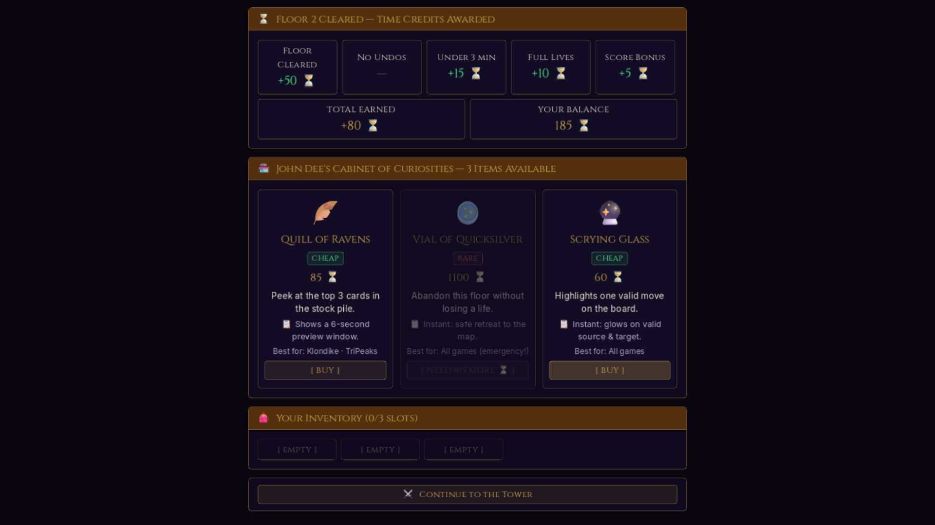 The Solitaire Tower of Doom screenshot 10