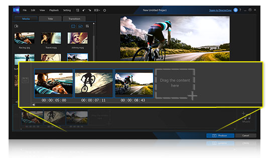 CyberLink ActionDirector 3 screenshot 1