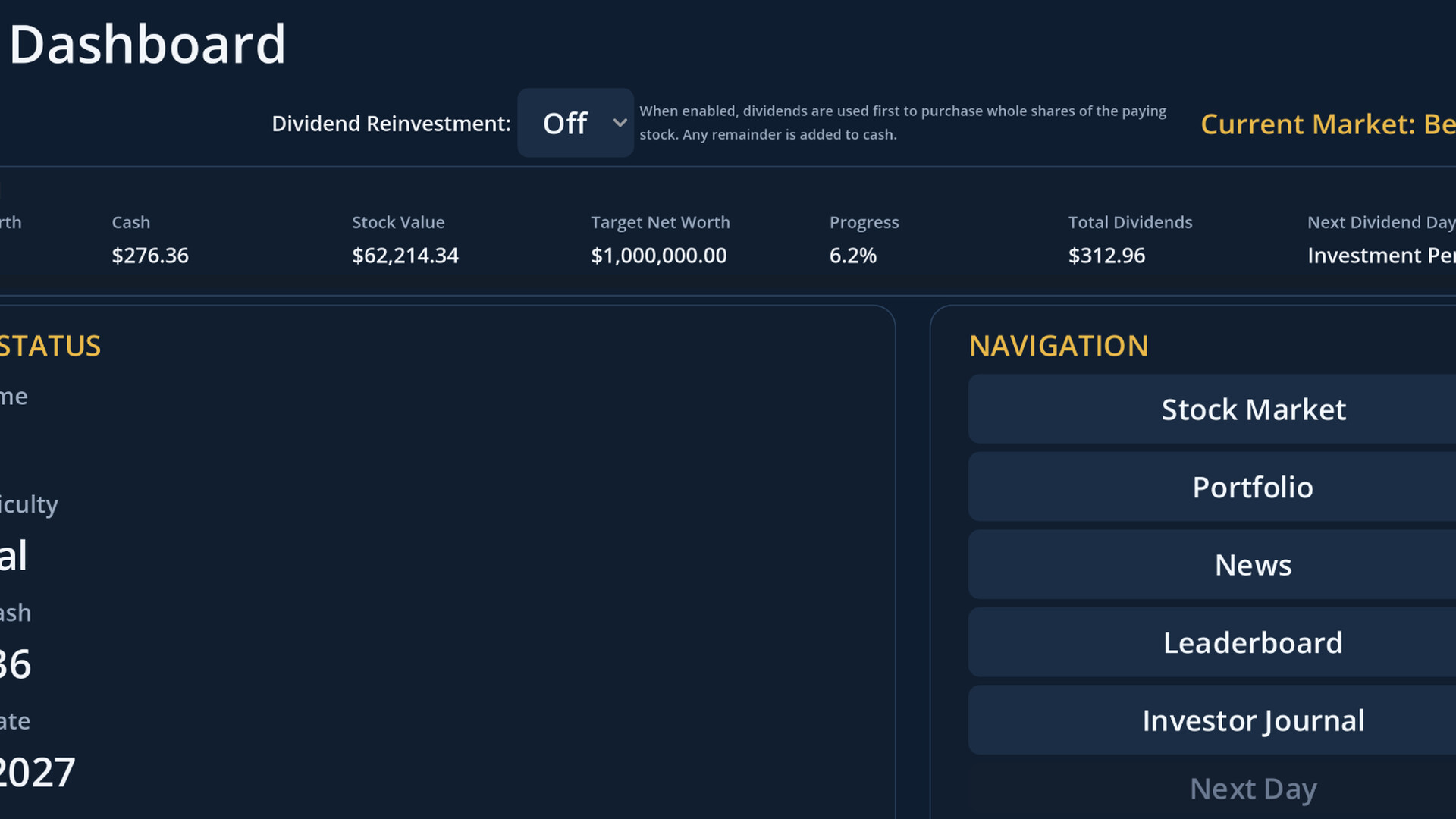Road to Millionaire – Investing screenshot 1