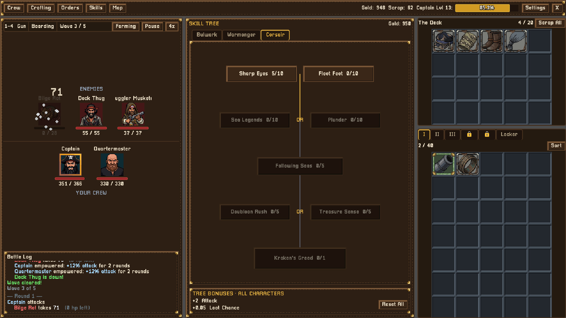 Cursed Waters: Idle RPG screenshot 3