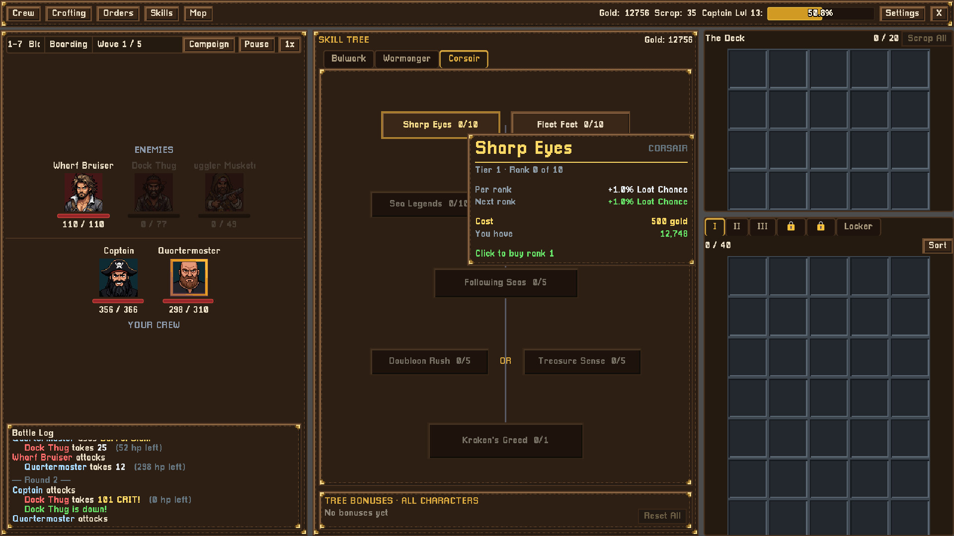 Cursed Waters: Idle RPG screenshot 5