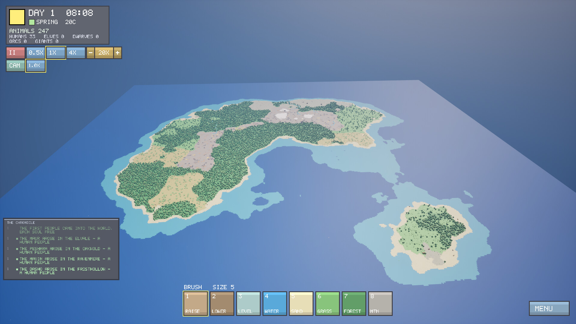 VOXEL ISLE SIMULATOR screenshot 1