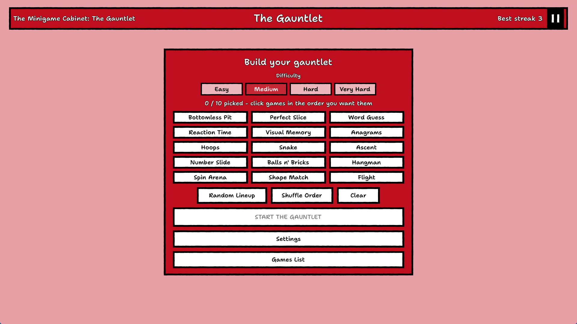 THE MINIGAME CABINET screenshot 8