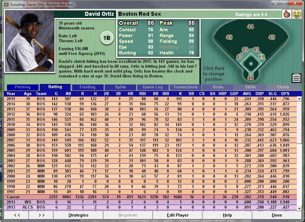 Baseball Mogul Diamond screenshot 2
