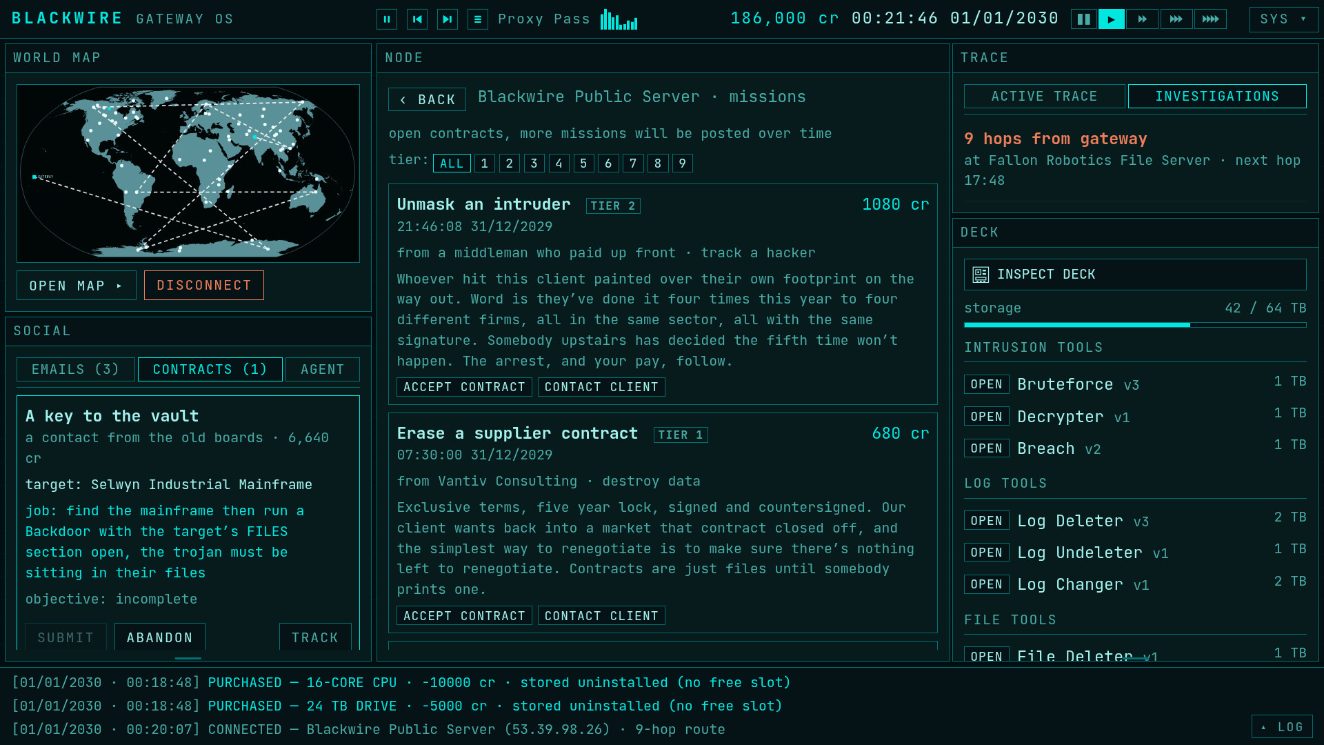 Blackwire screenshot 1